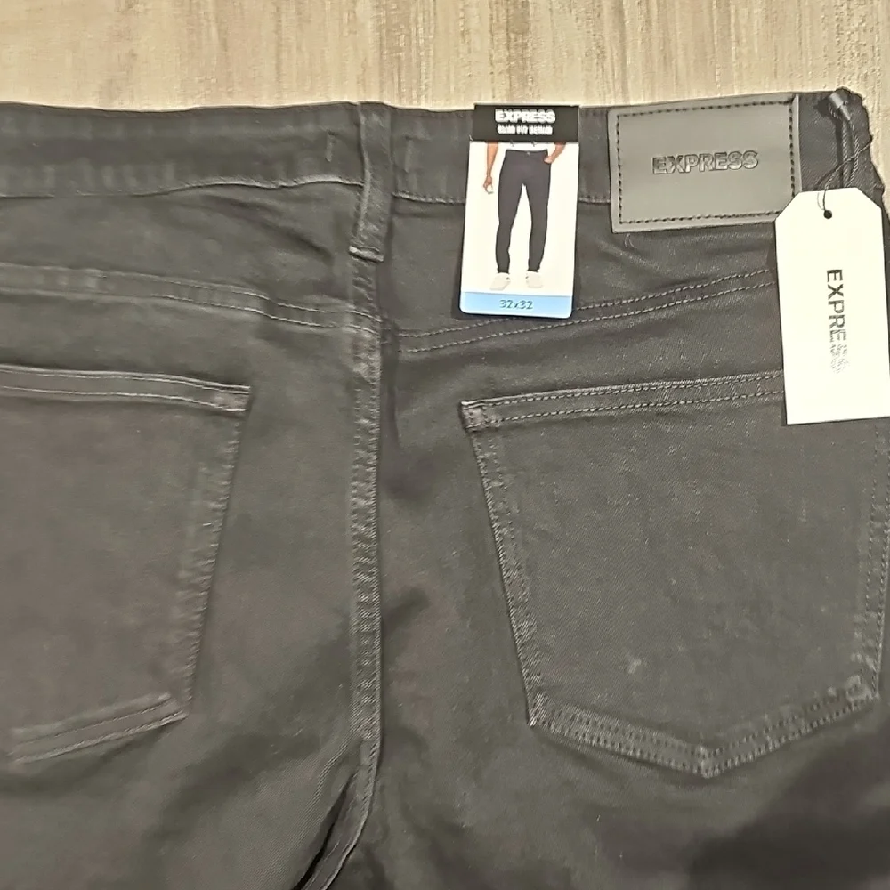 Express Men's Black Skinny Jeans